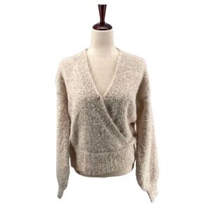 ASTR the Label Faux Wrap Sweater Cream